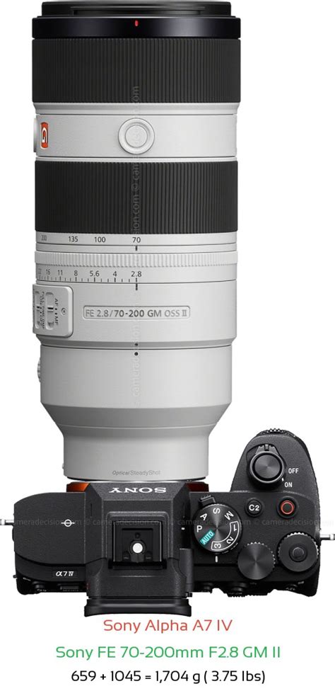 Sony A7 Iv Camera And Sony Fe 70 200mm F28 Gm Ii Lens