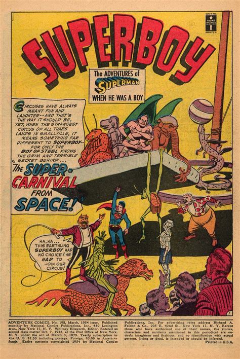 Days Of Adventure Adventure Comics 198 March 1954