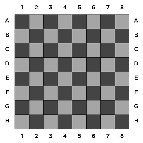 Blank Chess Board Template