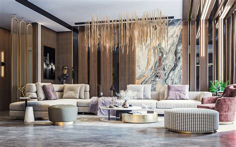 Luxurious Living Space On Behance