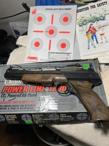 Daisy Powerline Model 1200 CO2 BB Air Pistol Box Directions Works EBay
