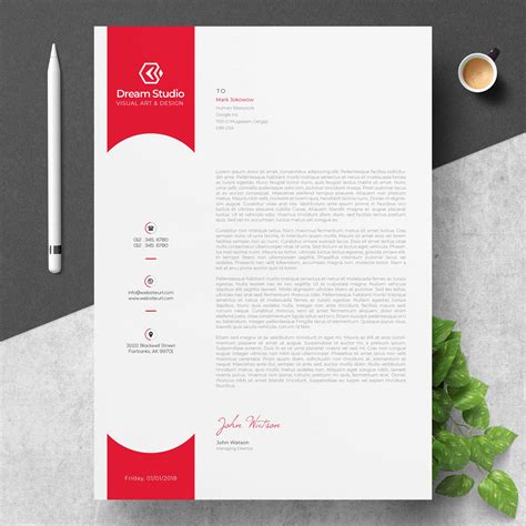 Also check out our new letterhead templates. Modern company letterhead - Download Free Vectors, Clipart ...
