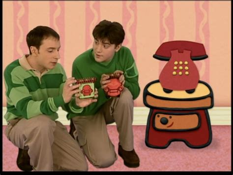 Blues Clues Steve And Joe Are Holding Their Own Handy Dandy Notebooks