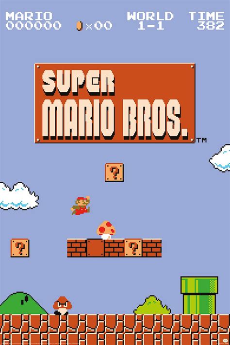 Plakat Super Mario Bros World 1 1 Zobacz Już Sklep Nice Wall