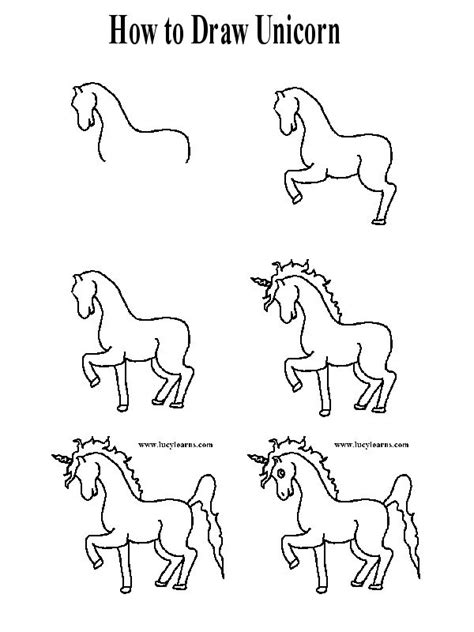 Bring some magic to the paper by learning how to draw an unicorn. Pin by Linda Caldwell on kid stuff | Unicorn drawing, Easy ...