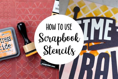 How To Use Scrapbook Stencils Crop Candy Scrapbooking