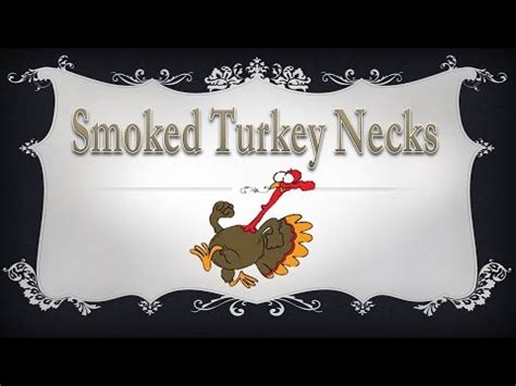 Use a pressure cooker like instant pot to make a soup (stew) with smoked turkey necks, dry red beans and other ingredients. Smoked Turkey Necks on Masterbuilt Electric Smoker - YouTube