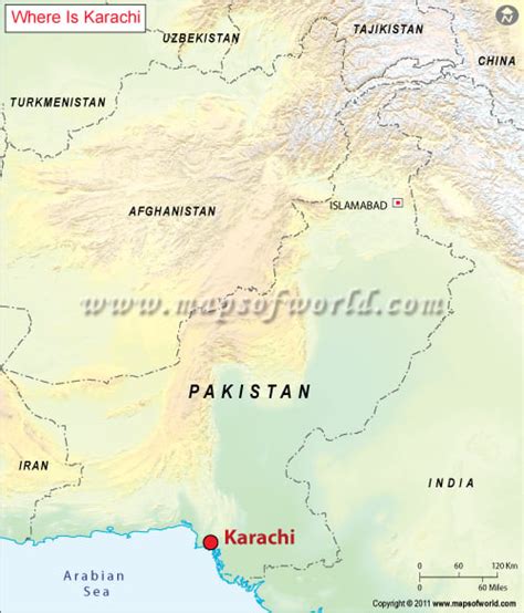 Where Is Karachi Karachi Map