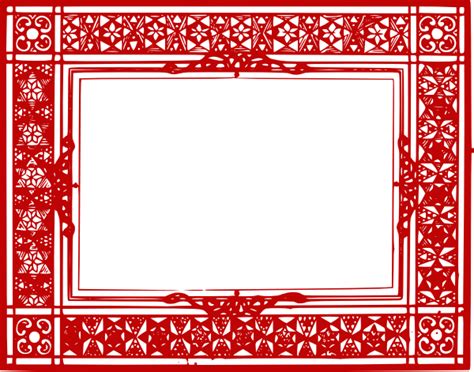 Red Border Frame Png Transparent Picture Png Mart