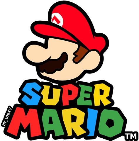 SuperMario (Logo) by viexy on DeviantArt png image