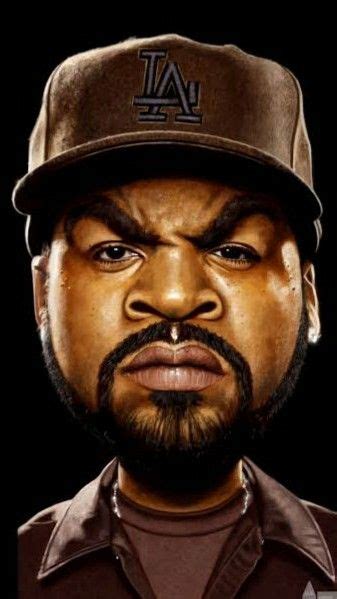 Ice Cube 1984 Westcoast Celebrity Caricatures Funny Caricatures