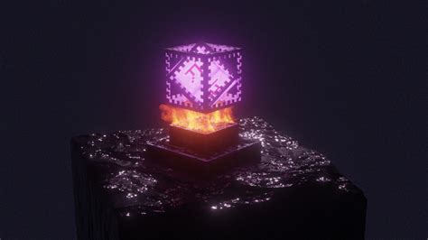 Realistic End Crystal Simulation Animation Minecraft