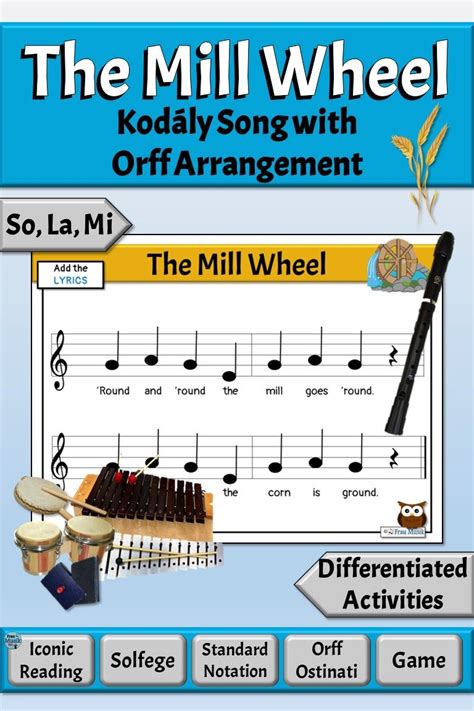 Kodály Song And Music Game With Orff Accompaniments And More The Mill
