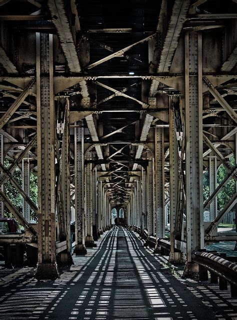 Elevated Train Tracks In Chicago By Nate Gautsche