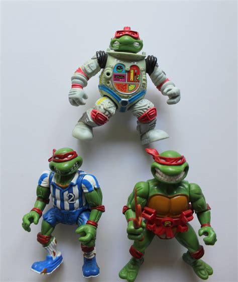 Vintage Teenage Mutant Ninja Turtles Action Figure 3 Pack Etsy