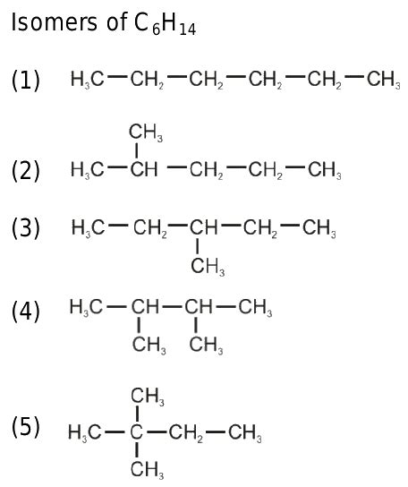 88 what are the structural isomers of hexane also draw their electron dot structure