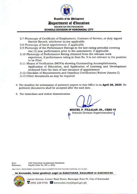 DM OSDS NO. 047 S. 2023 -... - DepEd Tayo Koronadal City | Facebook