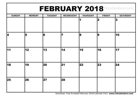 Lovely February Calendar Printable Free Printable Calendar Monthly
