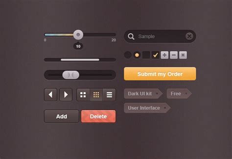 Dark Ui Free Psd Freebiesbug