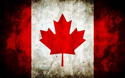 Flag Canadian Canada Wallpapers Grunge Flags Designs