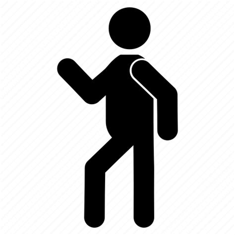 Stick Walking Man Icon Png Clipart Large Size Png Image Pikpng Images