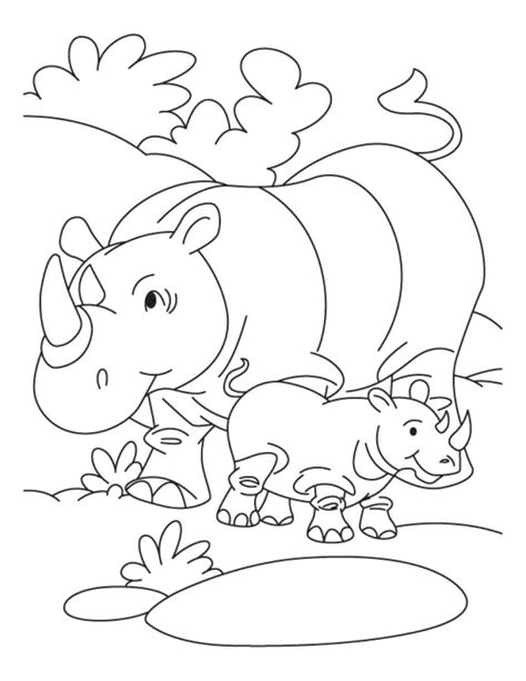 Baby Safari Animals Coloring Pages