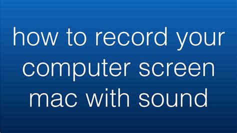 The 10 best computer screen recorders. How to Record Your Computer Screen Mac with Sound - 100% ...