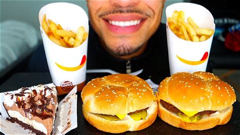 Asmr Burger King Cheeseburgers Fries Hershey S Sundae Pie Big Bites