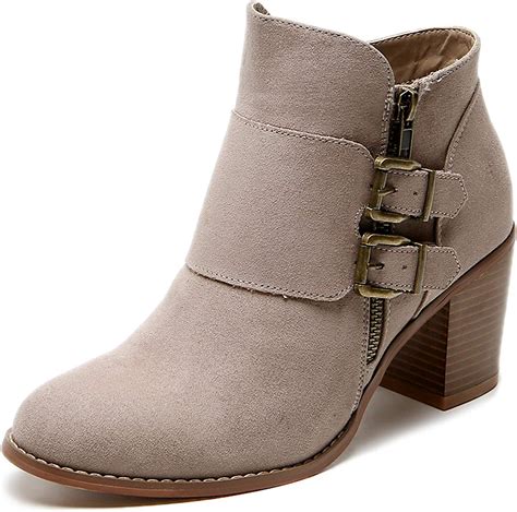 Aukusor Womens Wide Width Ankle Boots Extra Wide Mide