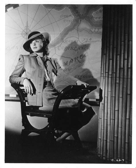 Casablanca 1942 Ingrid Bergman As Ilsa Lund Warner Bros Publicity