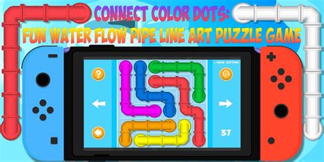 Connect Color Dots Fun Water Flow Pipe Line Art Puzzle Game