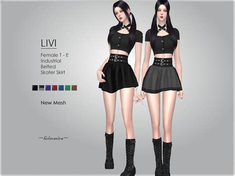 Livi Mini Skirt By Helsoseira At Tsr Sims 4 Updates