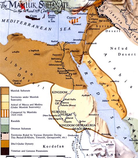 Mamluk Sultanate Of Egypt Map
