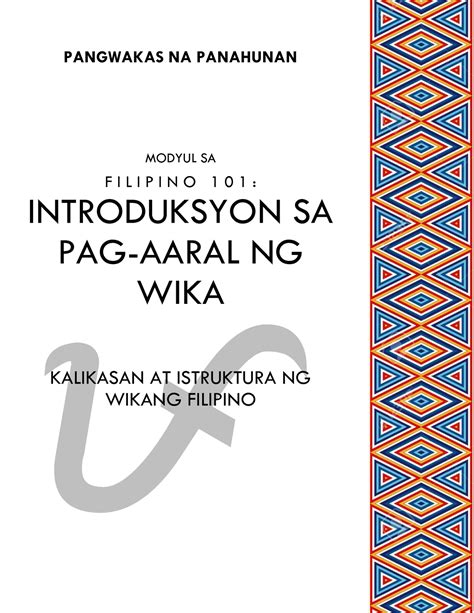 Kalikasan At Istruktura Ng Wika Docx Kalikasan At Istruktura Ng Wika