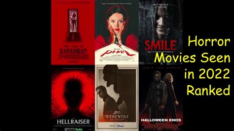 Top Horror Movies Seen In 2022 Ranked Youtube