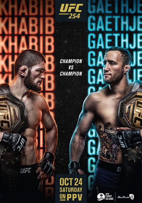 Ufc Khabib Nurmagomedov Vs Justin Gaethje Poster