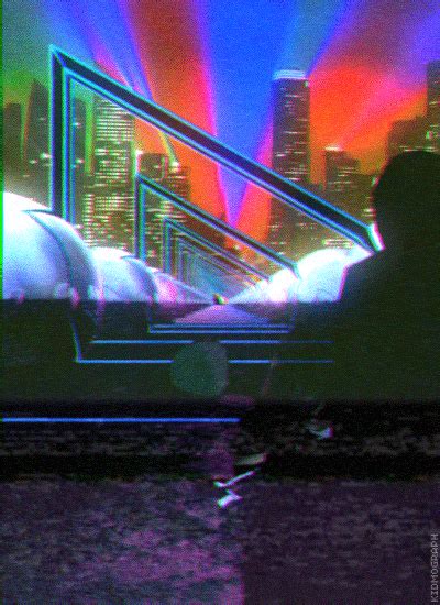 Kidmograph Retro Waves Neon Cyberpunk Vaporwave