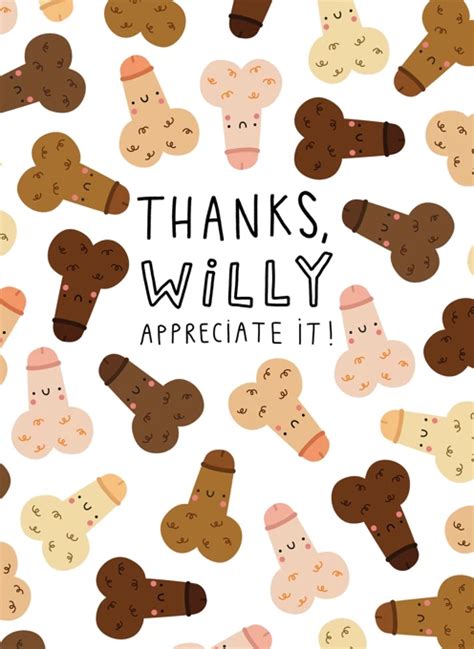 Thanks Willy Appreciate It By Jess Moorhouse Design Cardly