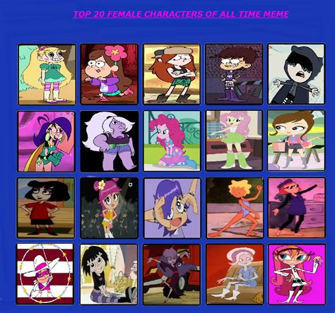 Top 20 Female Characters By Prentis 65 On Deviantart