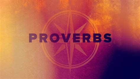 Message Introduction To Proverbs From Robb Rexilius First Street