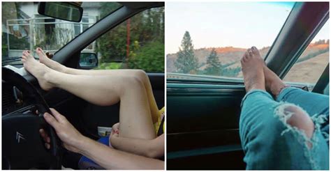 why you should never put your feet up on a car dashboard