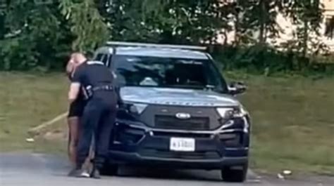 Francesco Marlett Maryland Cop Caught Making Out With Scantily Clad Woman Before Climbing Into