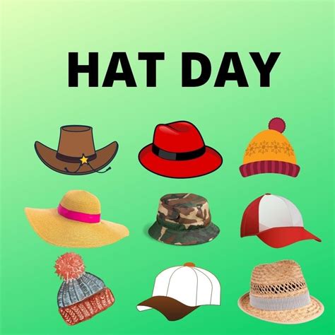 12 National Hat Day Illustration Clip Art Library