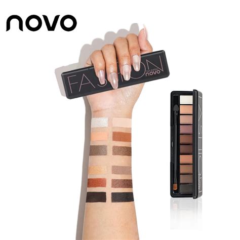 novo 10 colors matte shimmer eyeshadow palette beauty fashion natural naked makeup basic eye