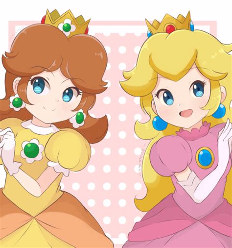 Princess Daisy And Princess Peach Togeth Chocomiru