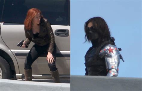 The Black Widow And Winter Soldier Appear On Captain America 2 Set