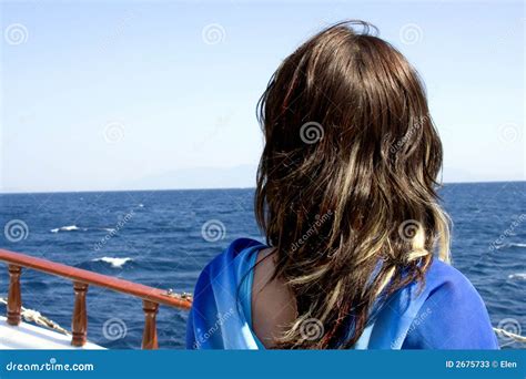 Girl Looking Out To Sea Stock Photos Image 2675733