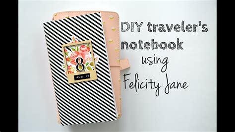 diy traveler s notebook insert using felicity jane youtube