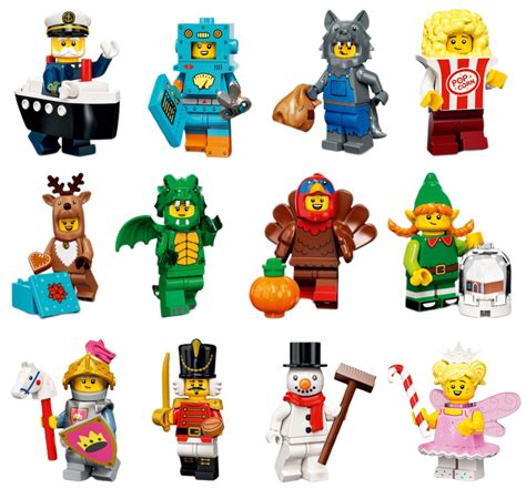 Complete Set Of 12 Lego 2022 Series 23 Holiday Minifigures 71034