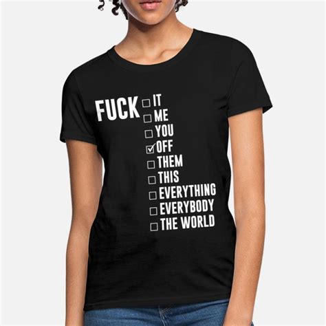Shop Fuck Off T Shirts Online Spreadshirt